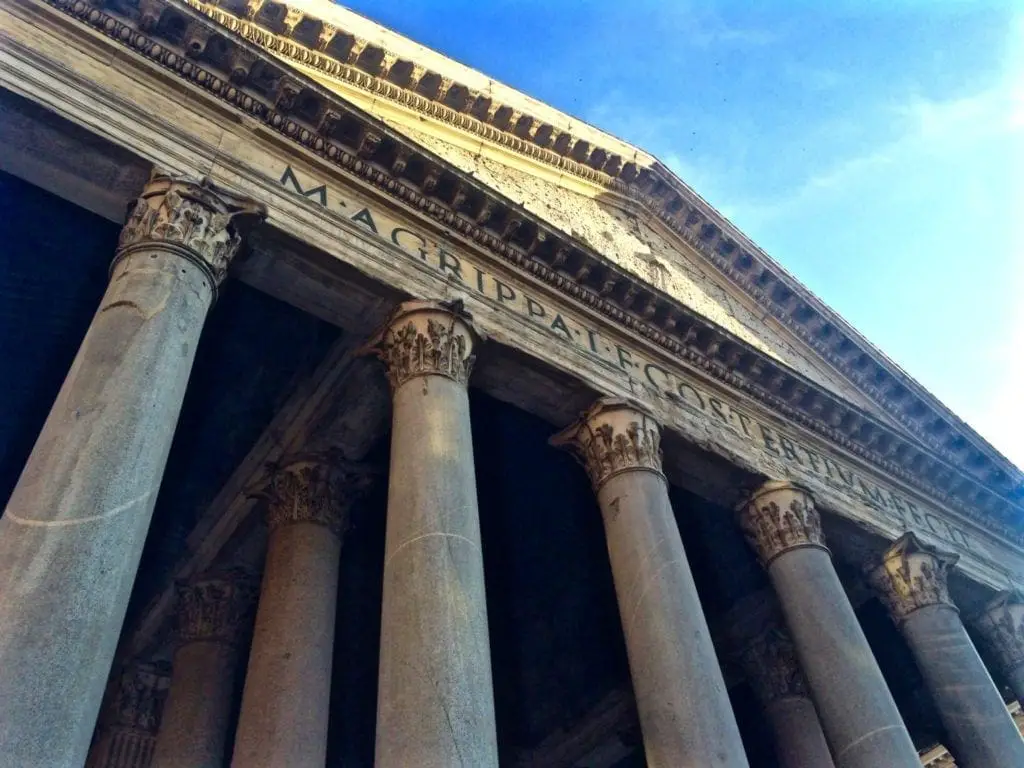 Pantheon columns rome italy