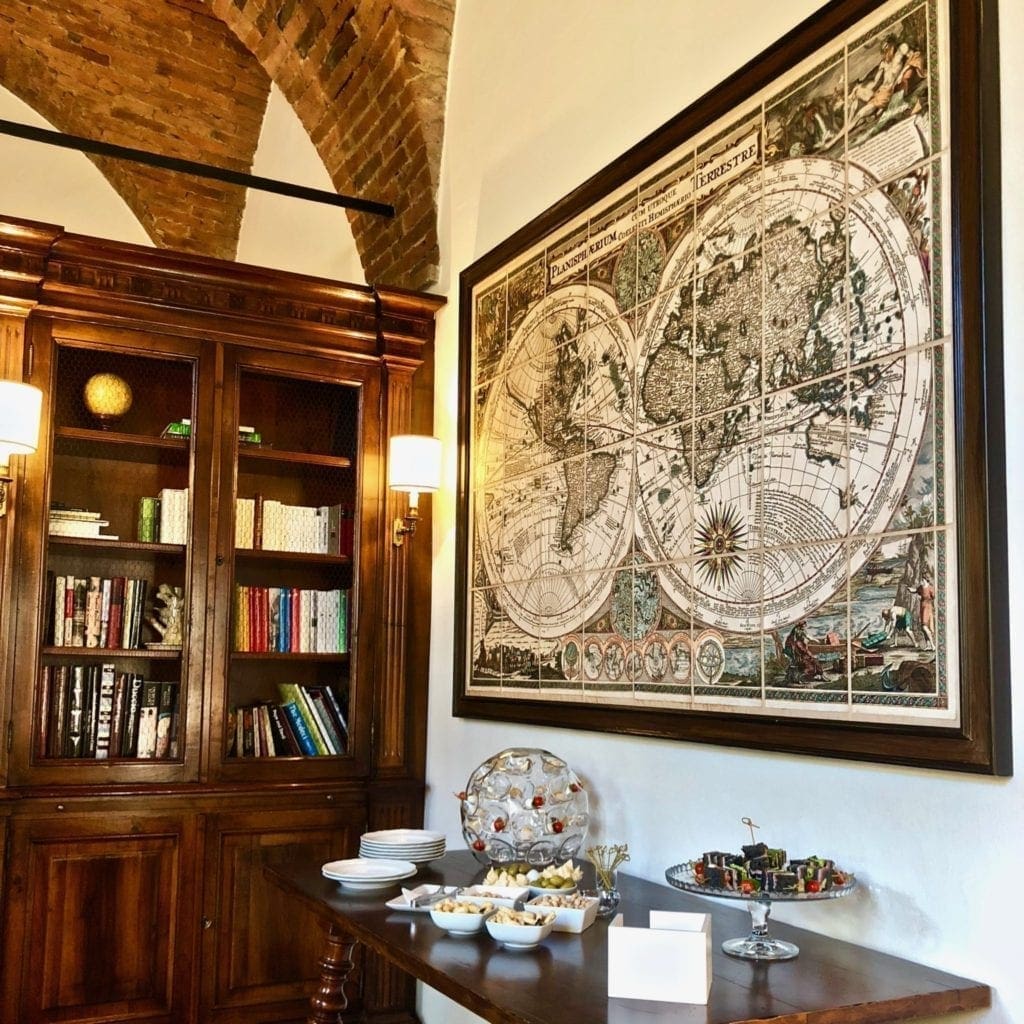 Maps reading room castello banfi il borgo tuscany italy