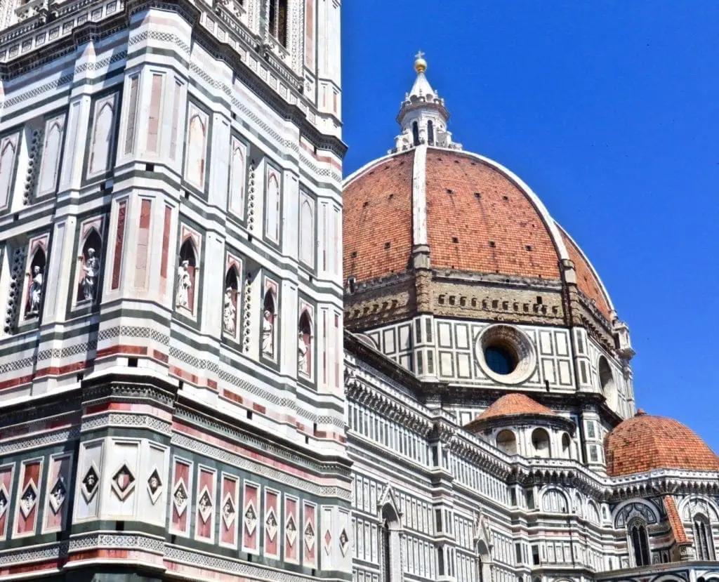 Side view florence cathedral italy