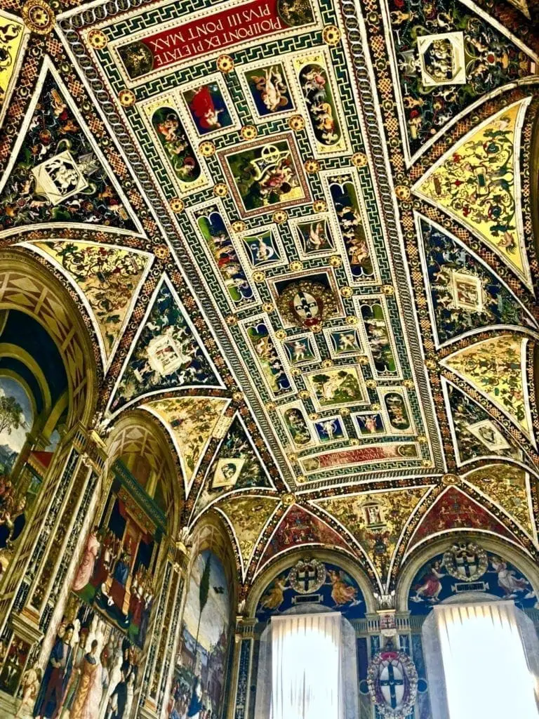 Fresco ceiling siena cathedral