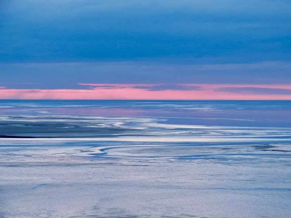 Northern france sea sunset