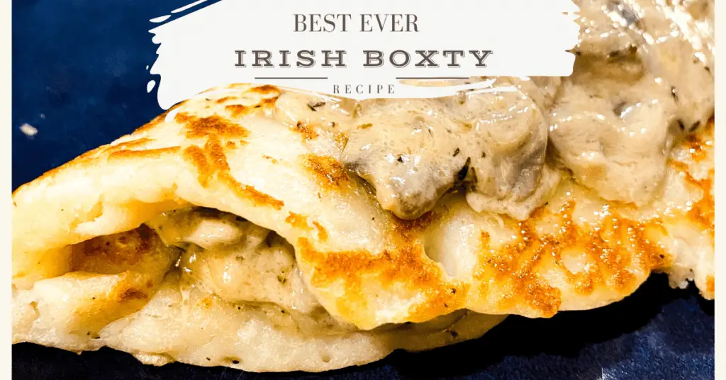 Irish boxty potato pancake recipe with filling