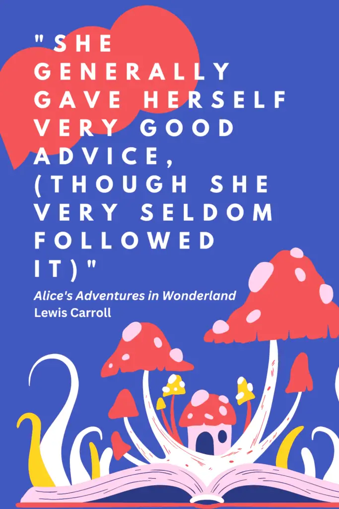Alice's adventures in wonderland quote
