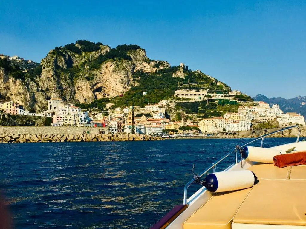 Amalfi view from a boat