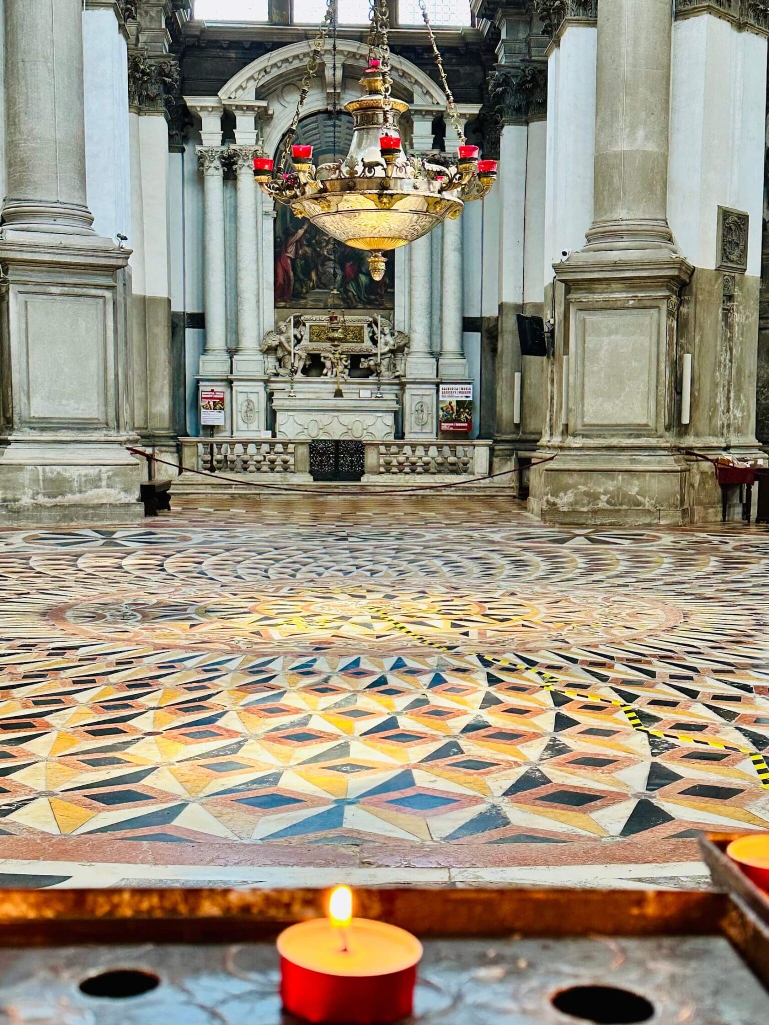 Interior basilica santa maria della salute venice italy
