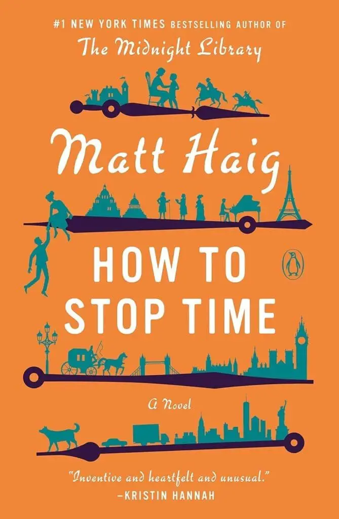 How to stop time quotes book cover