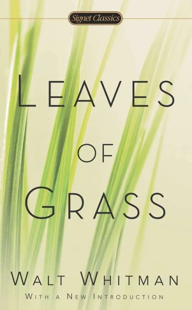 Leaves of grass book cover walt whitman