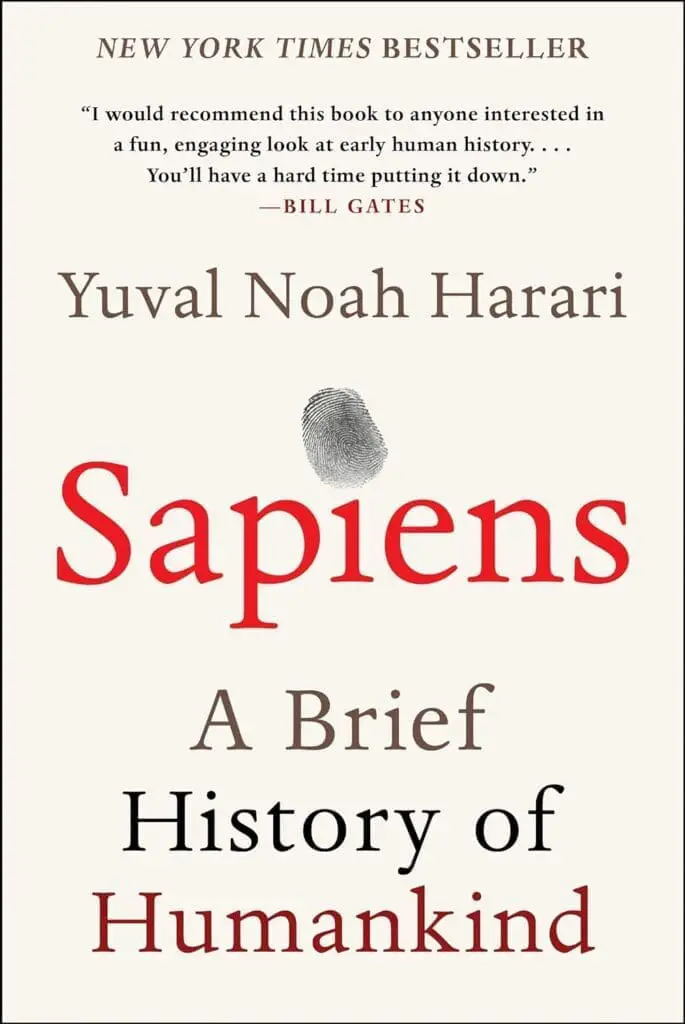 Sapiens a brief history of human kind book cover