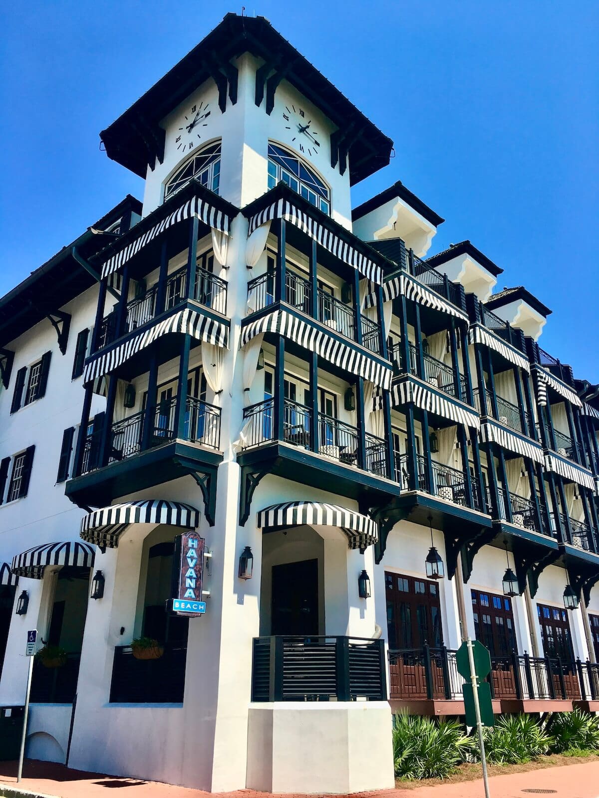 The pearl hotel exterior at rosemary beach